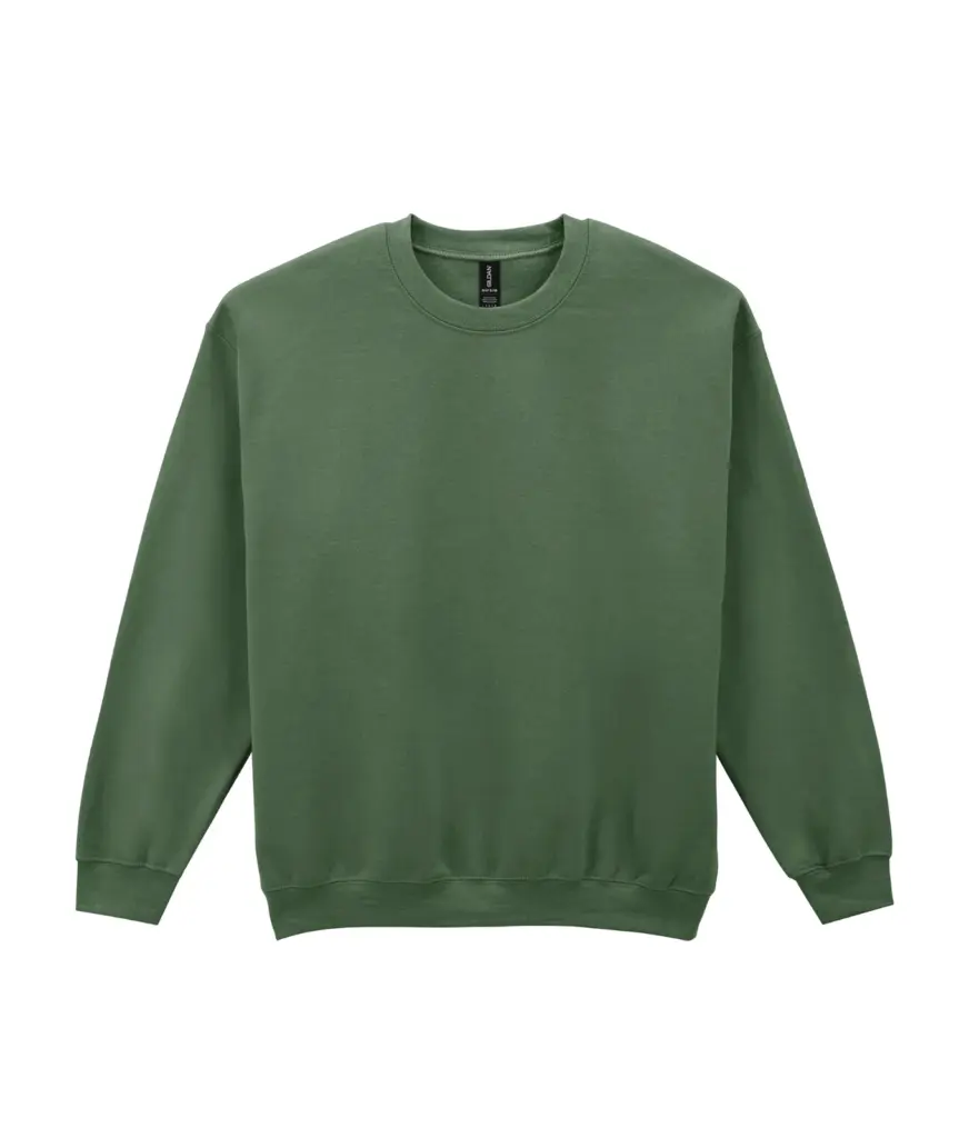 PS_GI18000-2_MILITARYGREEN - Hidalgo-werbeartikel Heavy Blend™ Adult Sweater met ronde hals, military green — productfoto 28
