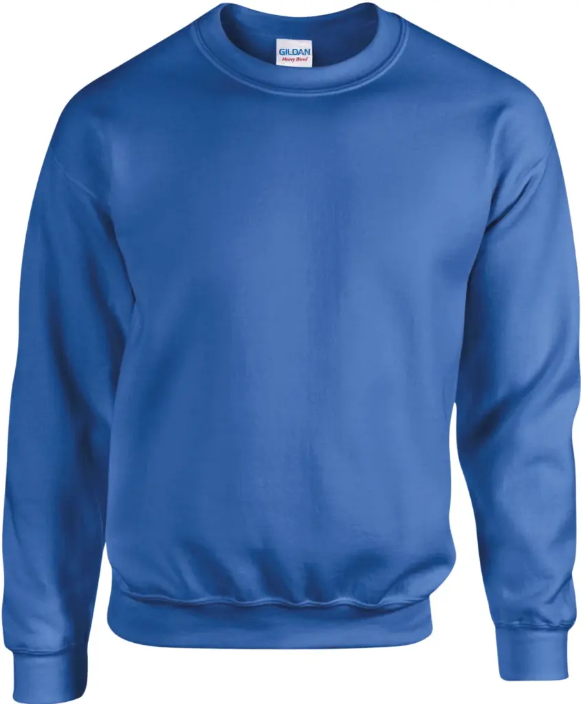 PS_GI18000_ROYALBLUE - Hidalgo-werbeartikel Heavy Blend™ Adult Sweater met ronde hals, royal blue — productfoto 32