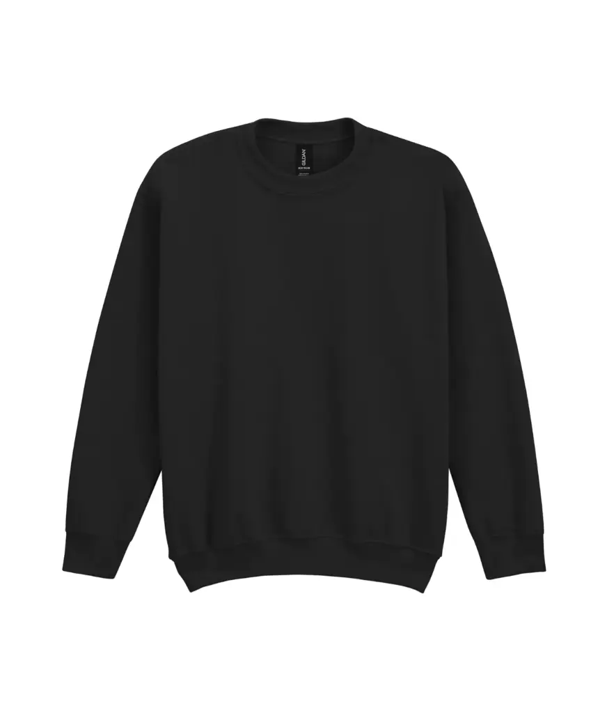 Heavy Blend™ Classic Fit Kinder sweater met ronde hals, black — productfoto 3