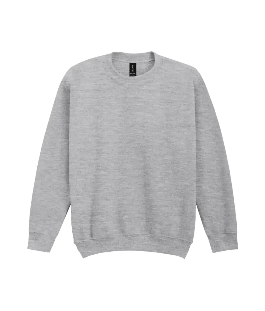 Heavy Blend™ Classic Fit Kinder sweater met ronde hals, sport grey — productfoto 10
