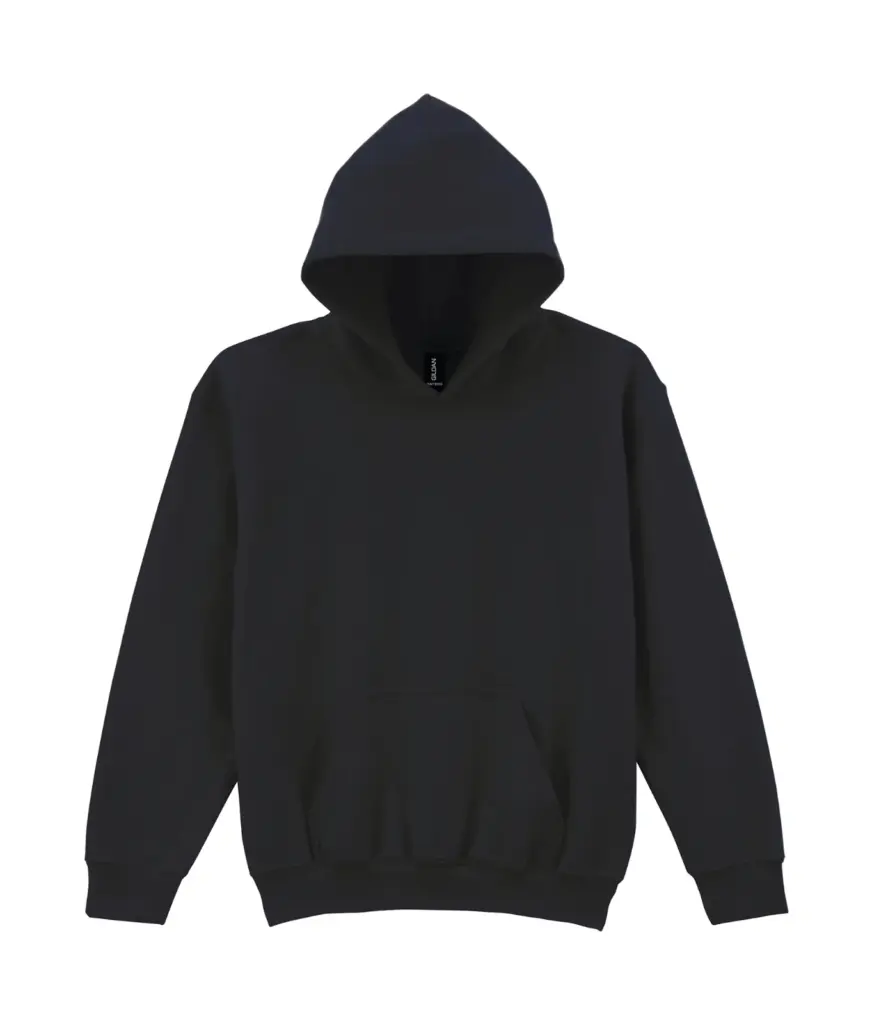 PS_GI18500B-2_BLACK - Hidalgo-werbeartikel Heavy Blend™ Classic Fit sweater met capuchon, black — productfoto 4