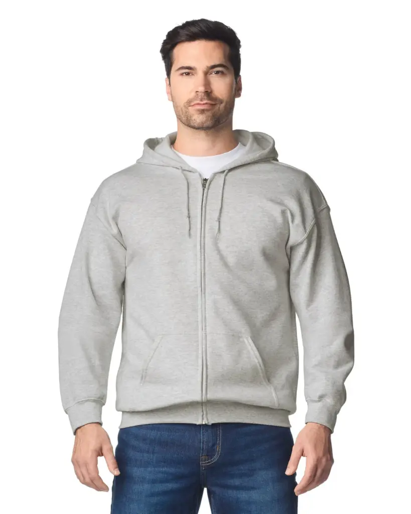 GI18600-2_2026 - Hidalgo-werbeartikel Heavy Blend™ Adult Sweatvest met capuchon — productfoto 3