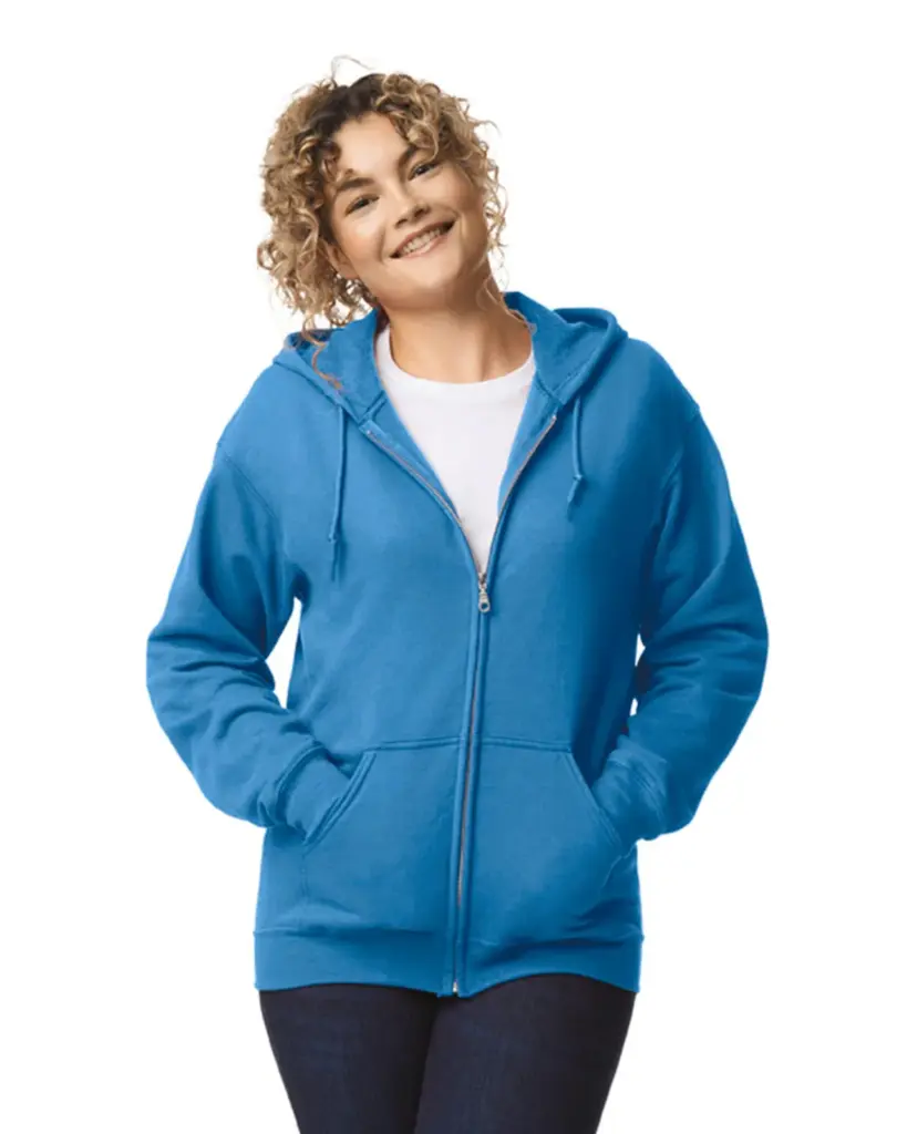 GI18600-2_2025 - Hidalgo-werbeartikel Heavy Blend™ Adult Sweatvest met capuchon — productfoto 5
