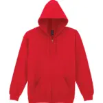 PS_GI18600-2_RED - Hidalgo-werbeartikel Heavy Blend™ Adult Sweatvest met capuchon — productfoto 18