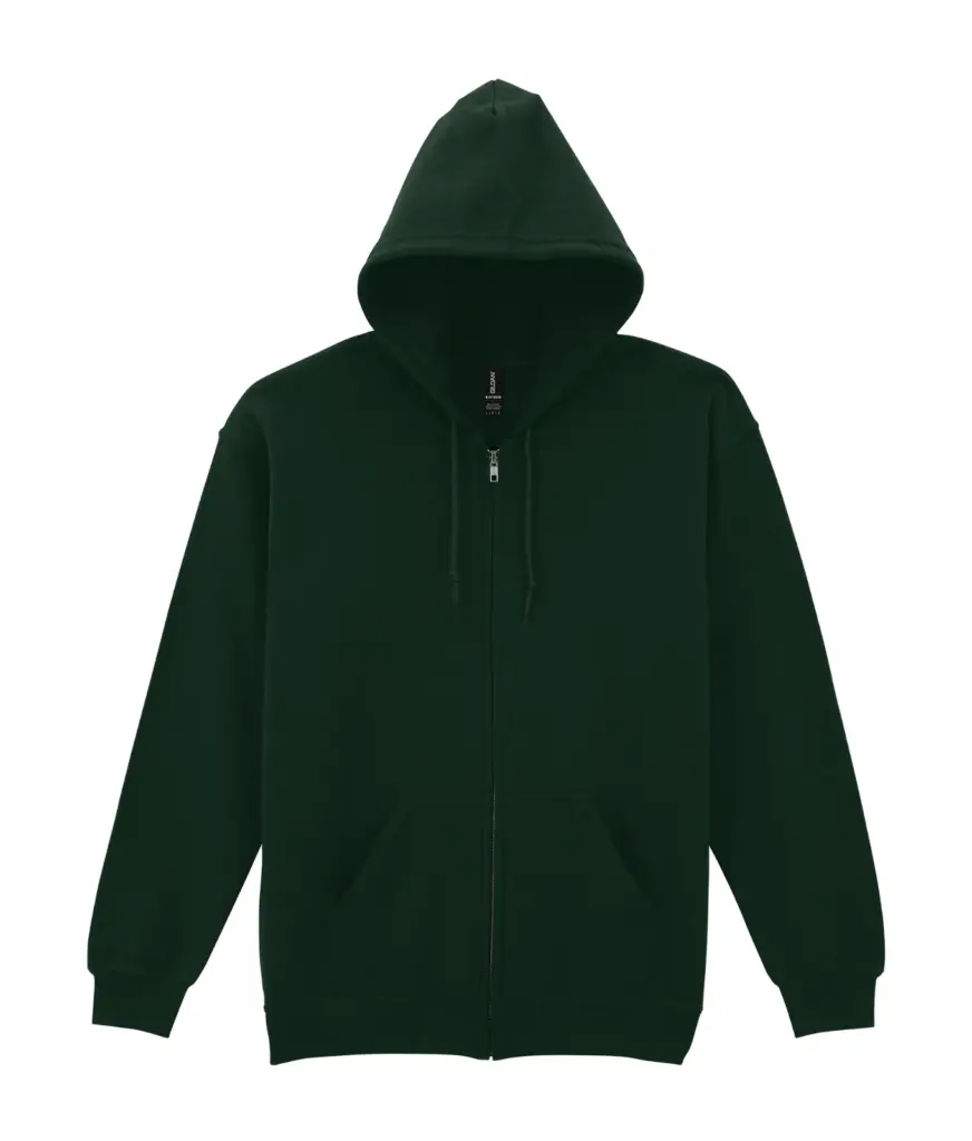 PS_GI18600-2_FORESTGREEN - Hidalgo-werbeartikel Heavy Blend™ Adult Sweatvest met capuchon, forest green — productfoto 12