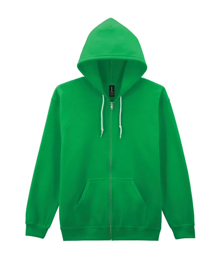 PS_GI18600-2_IRISHGREEN - Hidalgo-werbeartikel Heavy Blend™ Adult Sweatvest met capuchon, irish green — productfoto 14