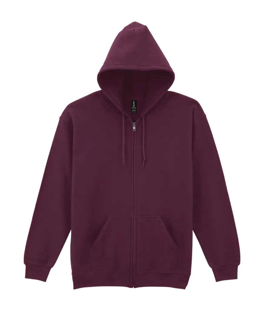 PS_GI18600-2_MAROON - Hidalgo-werbeartikel Heavy Blend™ Adult Sweatvest met capuchon, maroon — productfoto 15