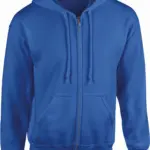 PS_GI18600_ROYALBLUE - Hidalgo-werbeartikel Heavy Blend™ Adult Sweatvest met capuchon, royal blue — productfoto 19