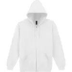 PS_GI18600-2_WHITE - Hidalgo-werbeartikel Heavy Blend™ Adult Sweatvest met capuchon, white — productfoto 23