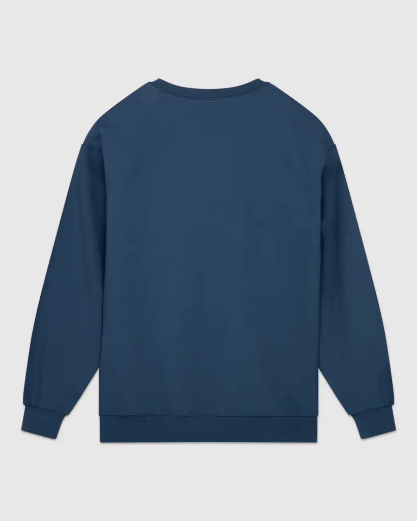 Hammer sweater met ronde hals, blue dusk — productfoto 6
