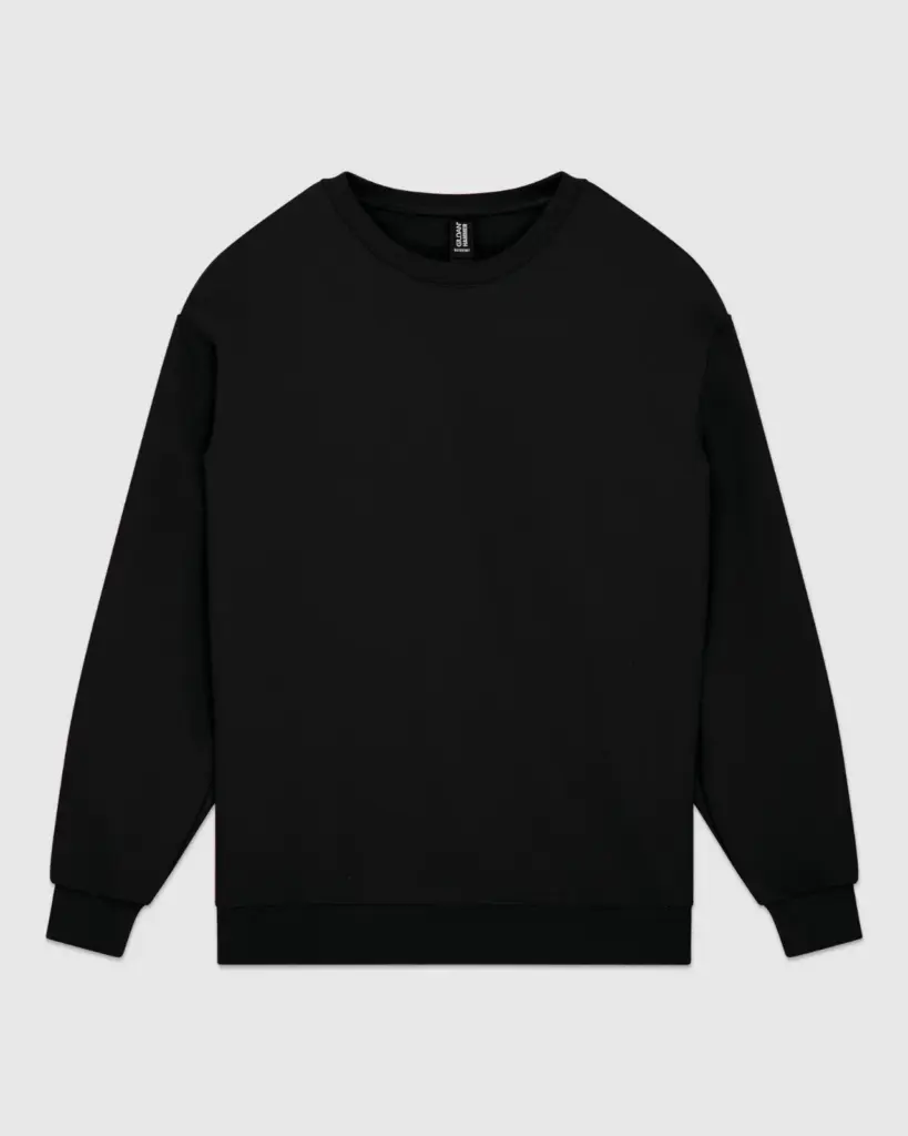 Hammer sweater met ronde hals, pitch black — productfoto 13
