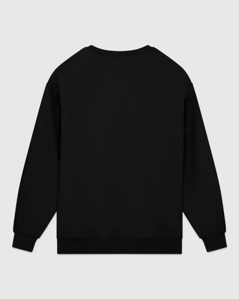 Hammer sweater met ronde hals, pitch black — productfoto 14