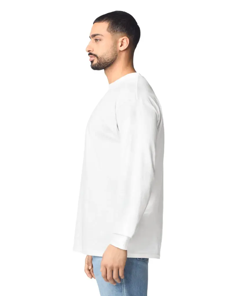 GI2400-3_2026 - Hidalgo-werbeartikel Ultra Cotton™ Classic Fit Adult T-Shirt met lange mouwen — productfoto 2