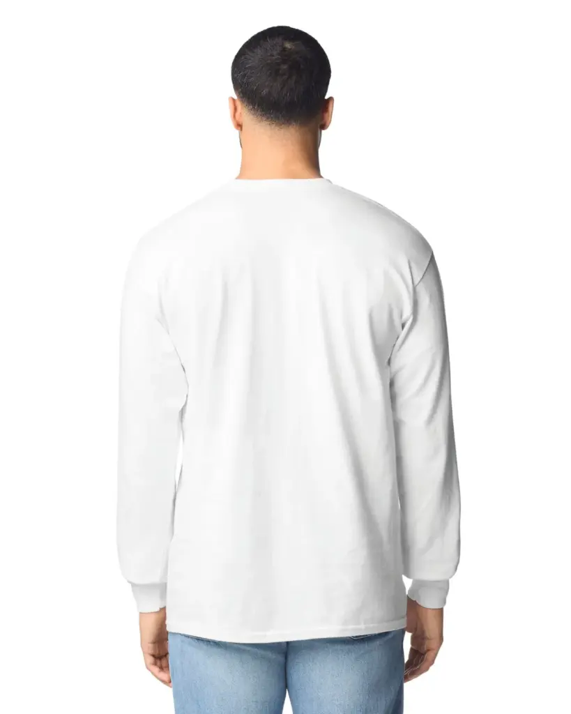 GI2400_2026 - Hidalgo-werbeartikel Ultra Cotton™ Classic Fit Adult T-Shirt met lange mouwen — productfoto 3