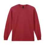 PS_GI2400-2_CARDINALRED - Hidalgo-werbeartikel Ultra Cotton™ Classic Fit Adult T-Shirt met lange mouwen, cardinal red — productfoto 6