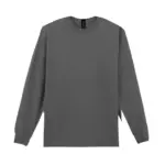 PS_GI2400_CHARCOAL - Hidalgo-werbeartikel Ultra Cotton™ Classic Fit Adult T-Shirt met lange mouwen, charcoal — productfoto 7