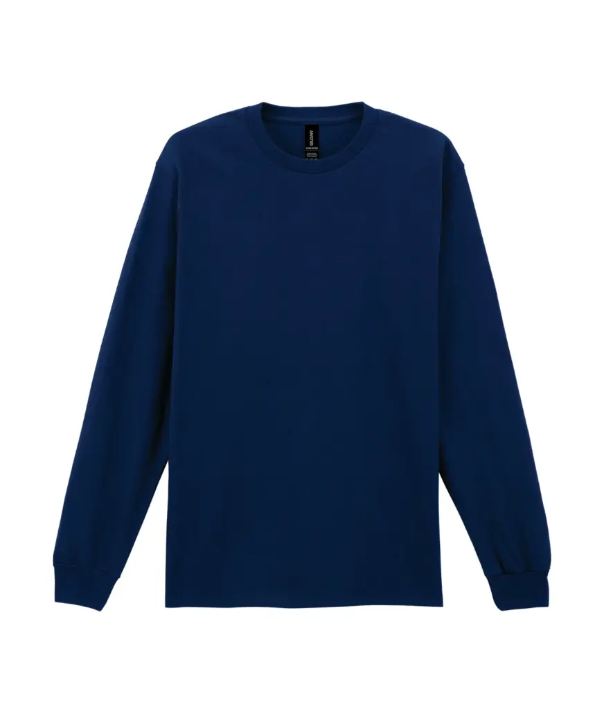 PS_GI2400-2_NAVY - Hidalgo-werbeartikel Ultra Cotton™ Classic Fit Adult T-Shirt met lange mouwen, navy — productfoto 13