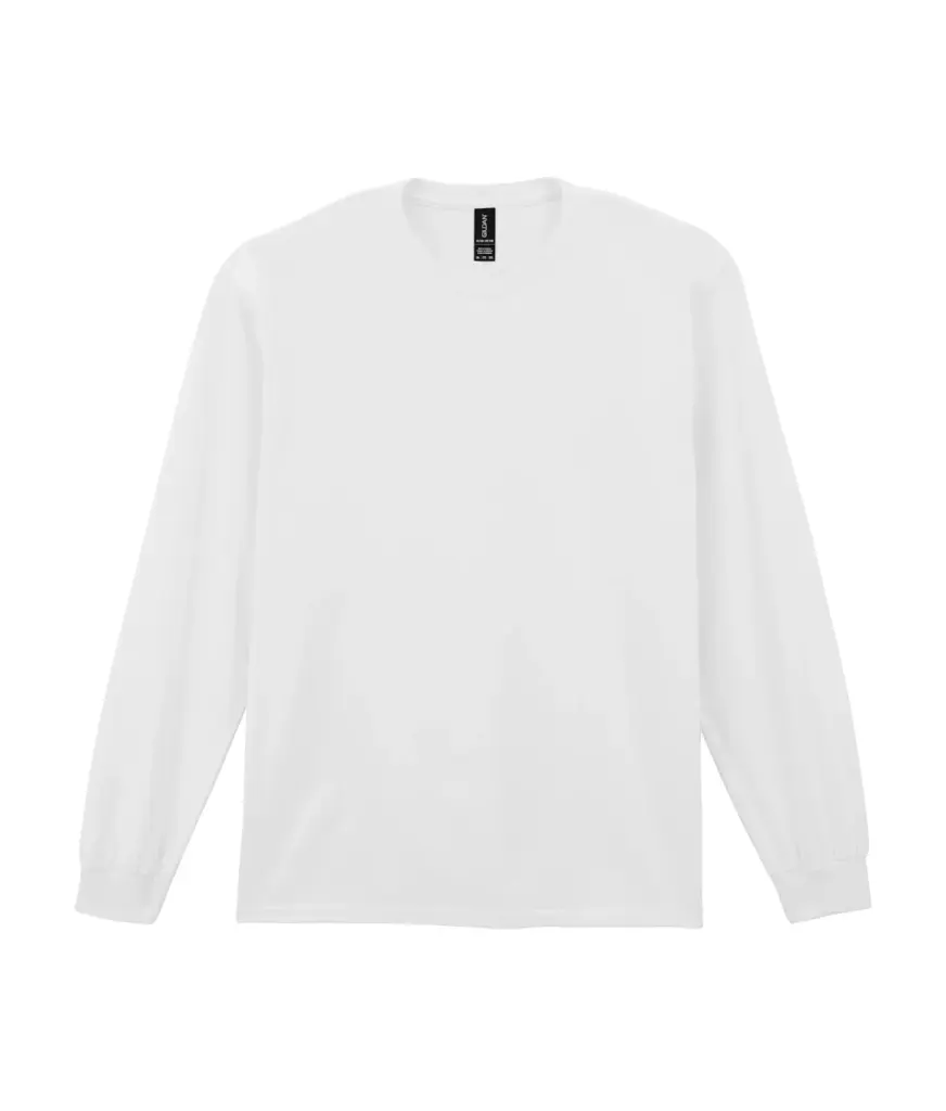 PS_GI2400-2_WHITE - Hidalgo-werbeartikel Ultra Cotton™ Classic Fit Adult T-Shirt met lange mouwen, white — productfoto 19