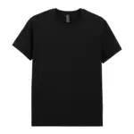 Licht katoenen T-shirt, black — productfoto 4