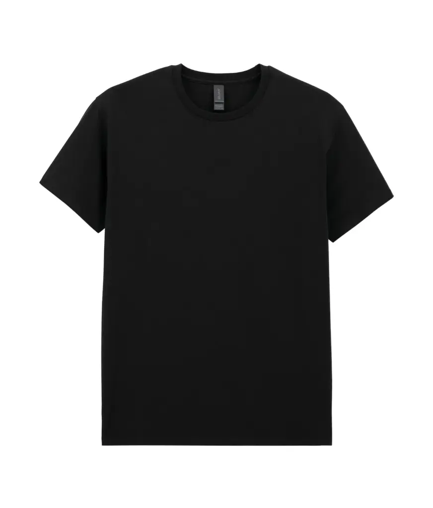 Licht katoenen T-shirt, black — productfoto 4