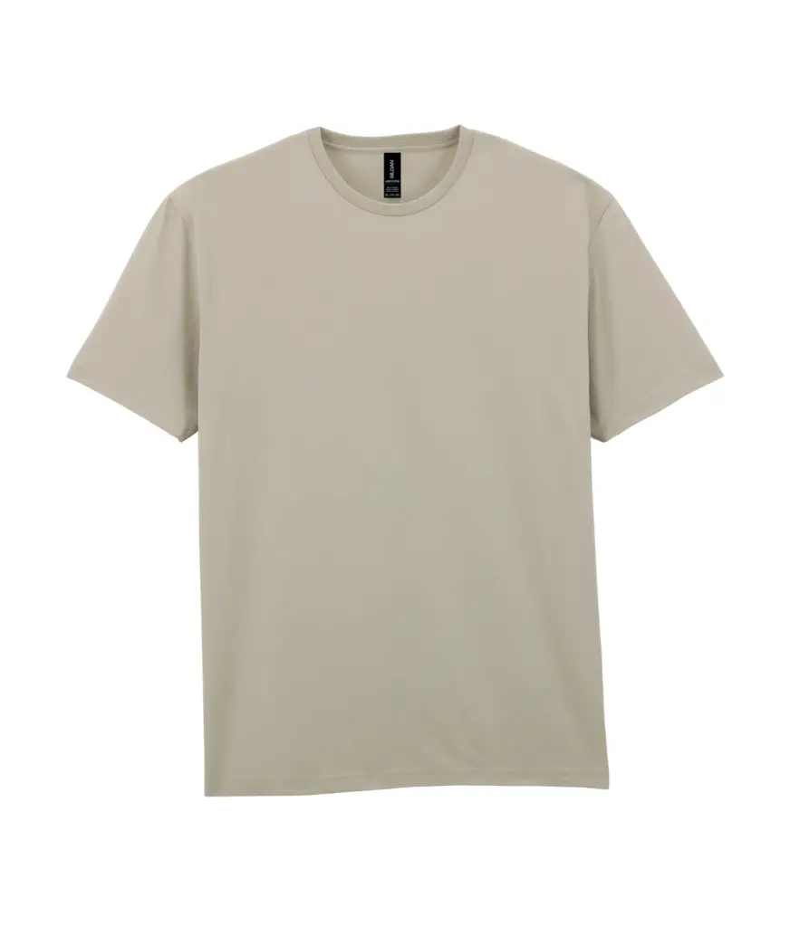 Licht katoenen T-shirt, sand — productfoto 11