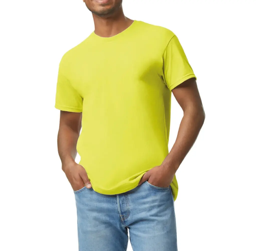Heavy Cotton™Classic Fit Adult T-shirt, safety yellow — productfoto 65
