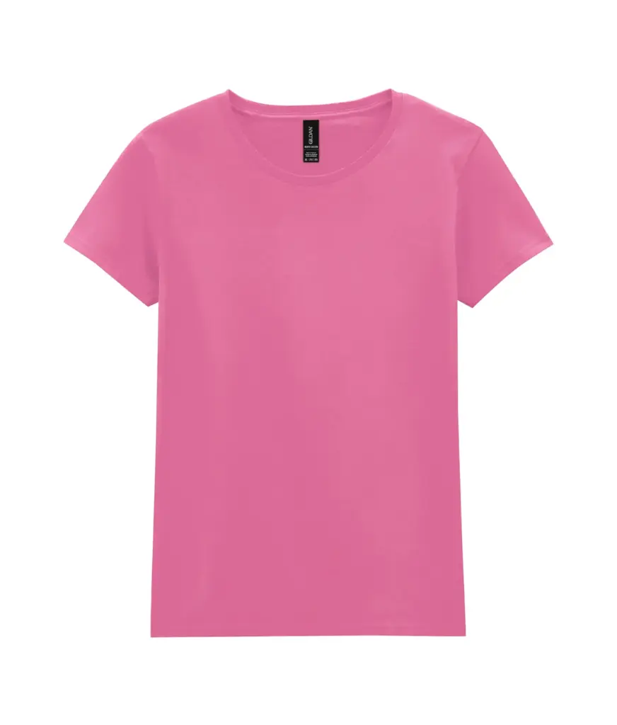 PS_GI5000L-2_AZALEA - Hidalgo-werbeartikel Heavy Cotton™Semi-fitted Ladies' T-shirt, azalea — productfoto 8