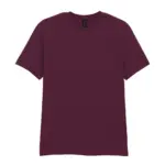 Softstyle® Euro Fit Adult T-shirt, maroon — productfoto 31