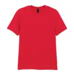 Softstyle® Euro Fit Adult T-shirt, red — productfoto 40