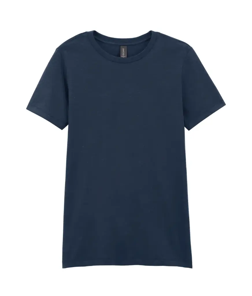 Dames-T-shirt softstyle CVC, navy mist — productfoto 2