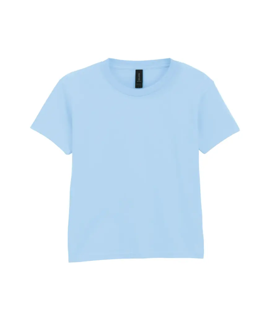 Softstyle Euro Fit Kinder T-shirt, light blue — productfoto 15