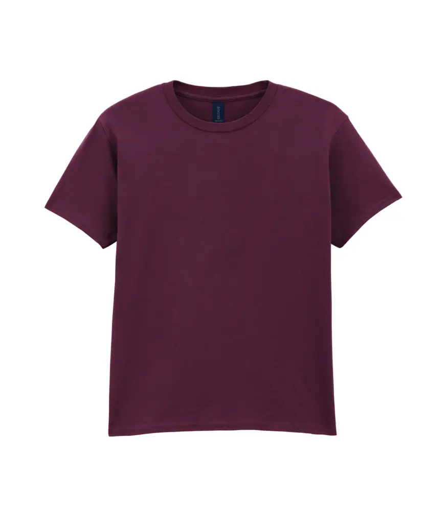 Softstyle Euro Fit Kinder T-shirt, maroon — productfoto 17