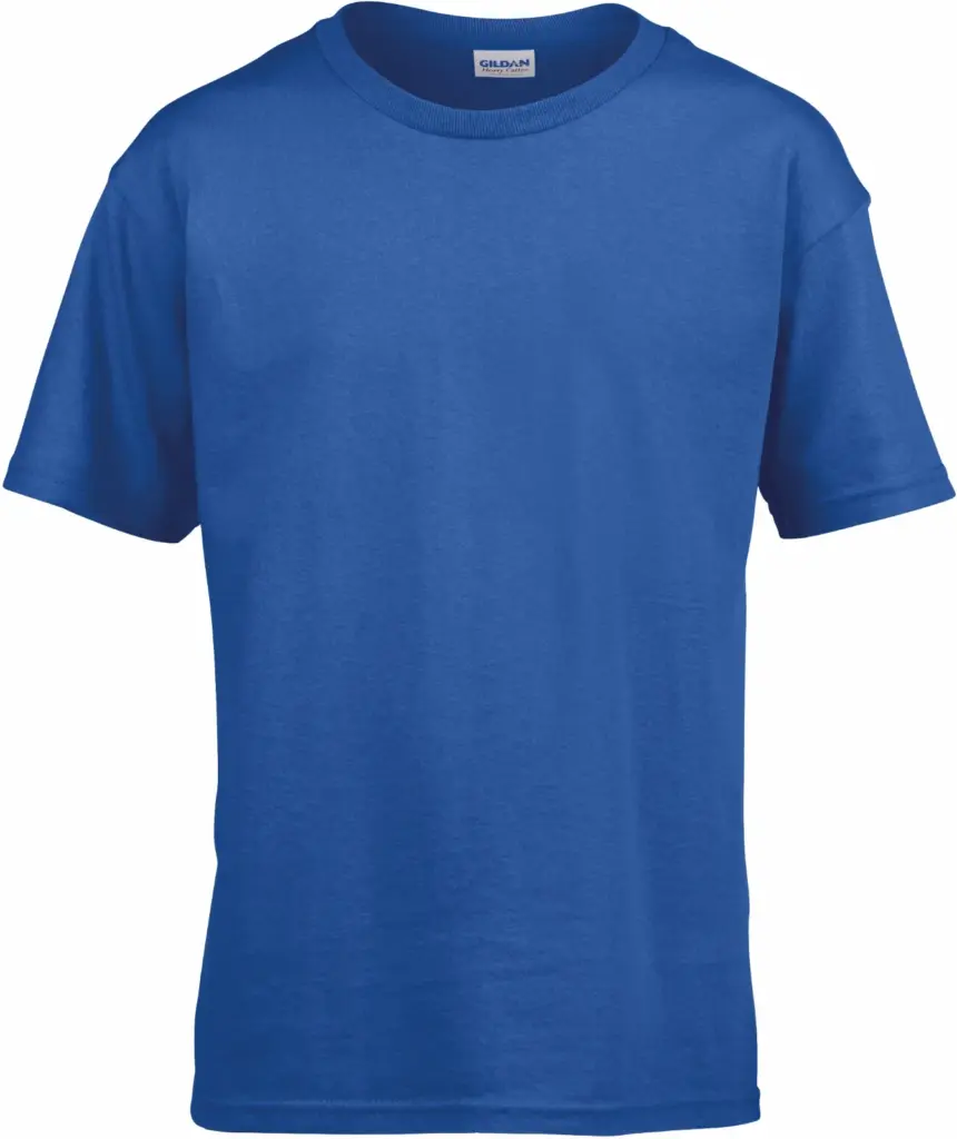 Softstyle Euro Fit Kinder T-shirt, royal blue — productfoto 23