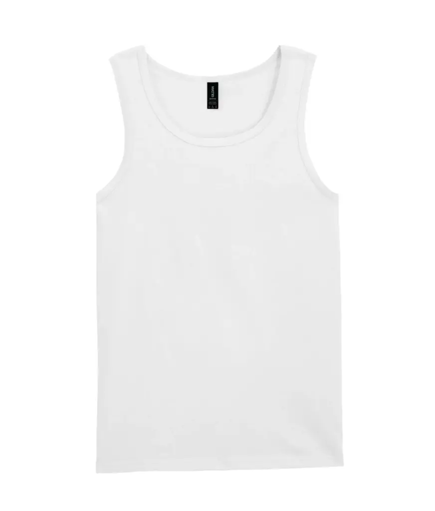 Softstyle® Euro Fit Adult Tank Top, white — productfoto 11