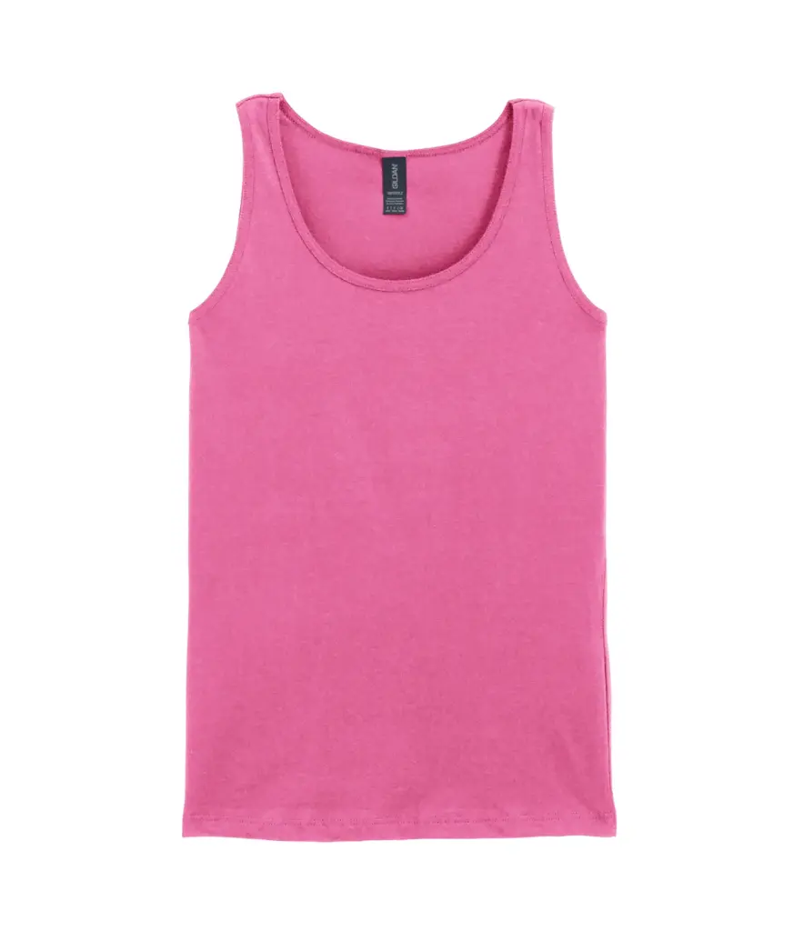 Softstyle® Fitted Ladies' Tank Top, azalea — productfoto 3