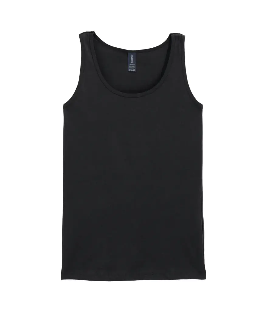 Softstyle® Fitted Ladies' Tank Top, black — productfoto 4