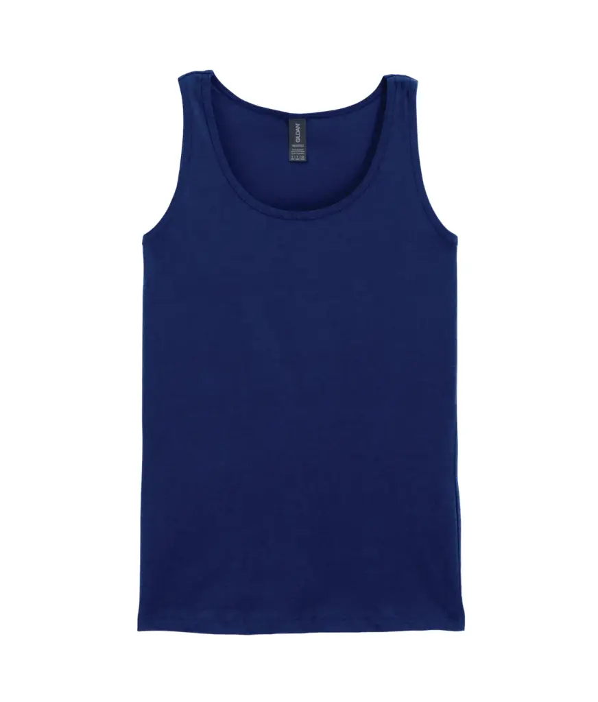 Softstyle® Fitted Ladies' Tank Top, navy — productfoto 6