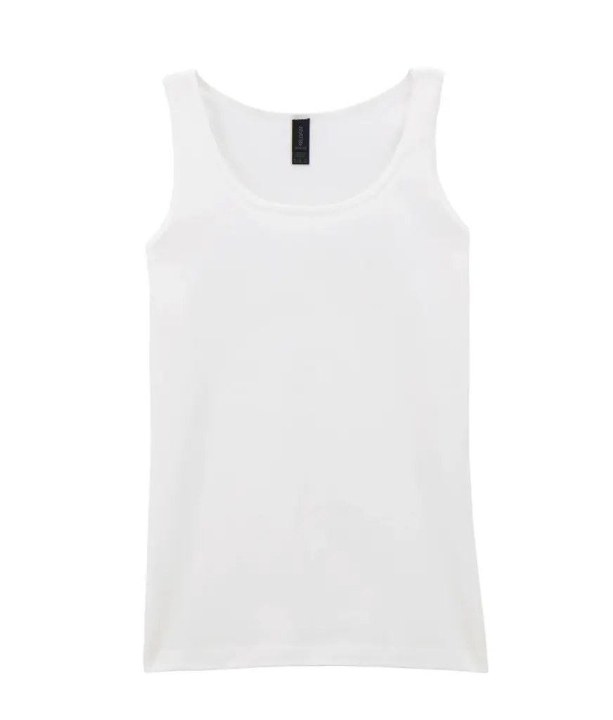 Softstyle® Fitted Ladies' Tank Top, white — productfoto 8