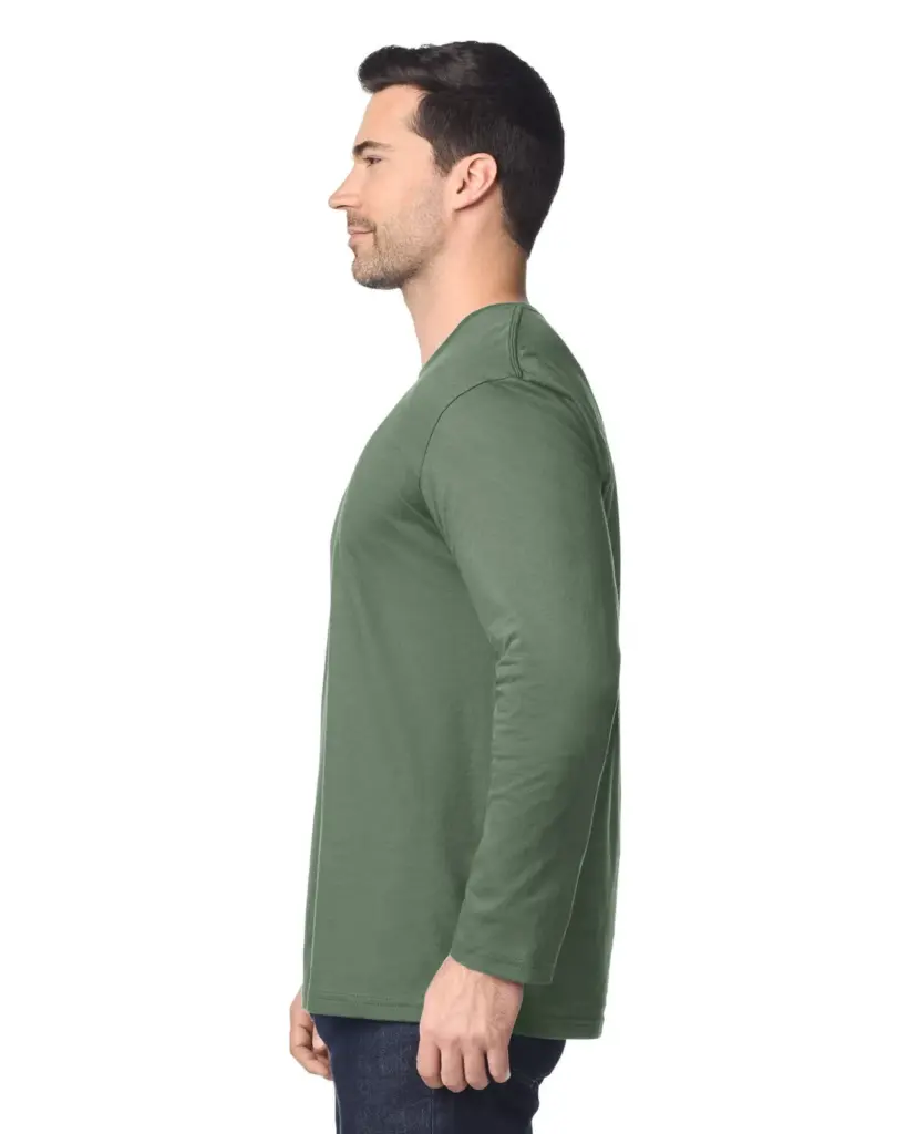 GI64400-4_2026 - Hidalgo Softstyle® Euro Fit Adult T-shirt met lange mouwen — productfoto 2