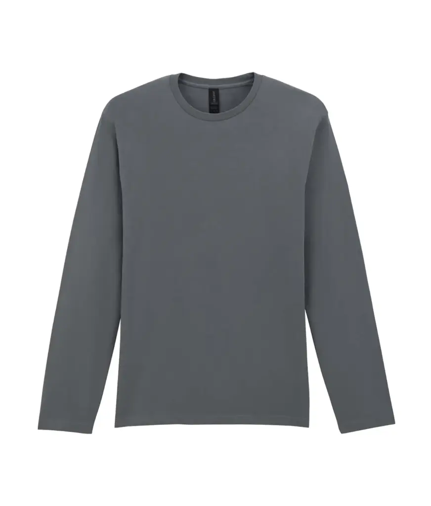 PS_GI64400-2_CHARCOAL - Hidalgo Softstyle® Euro Fit Adult T-shirt met lange mouwen, charcoal — productfoto 8