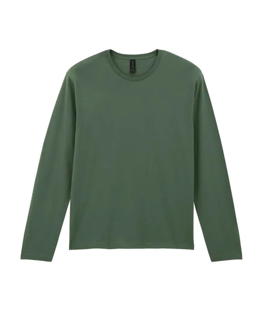 PS_GI64400_MILITARYGREEN - Hidalgo Softstyle® Euro Fit Adult T-shirt met lange mouwen, military green — productfoto 9