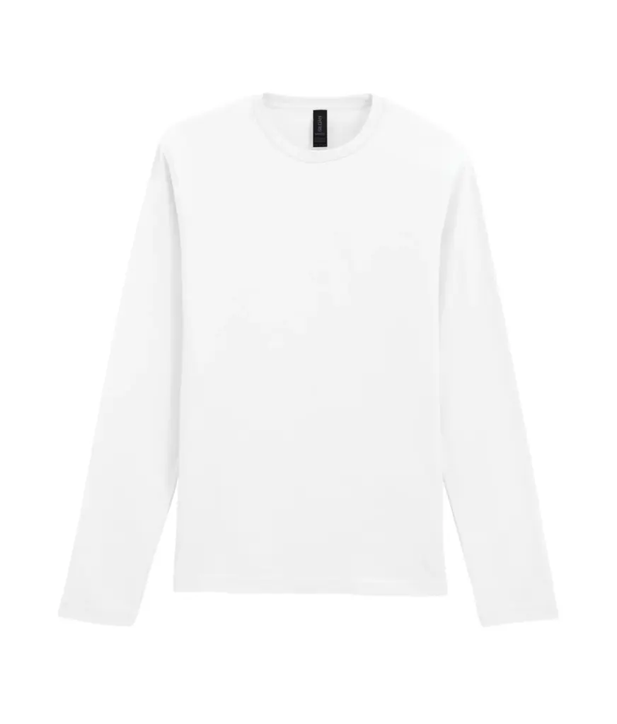 PS_GI64400-2_WHITE - Hidalgo Softstyle® Euro Fit Adult T-shirt met lange mouwen, white — productfoto 13