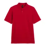 PS_GI64800_CHERRYRED - Hidalgo-werbeartikel Herenpolo Softstyle Dubbele piqué, cherry red — productfoto 8