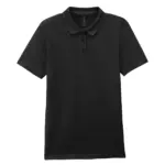 Damespolo Softstyle Dubbele piqué, black — productfoto 6