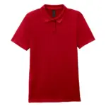Damespolo Softstyle Dubbele piqué, cherry red — productfoto 7