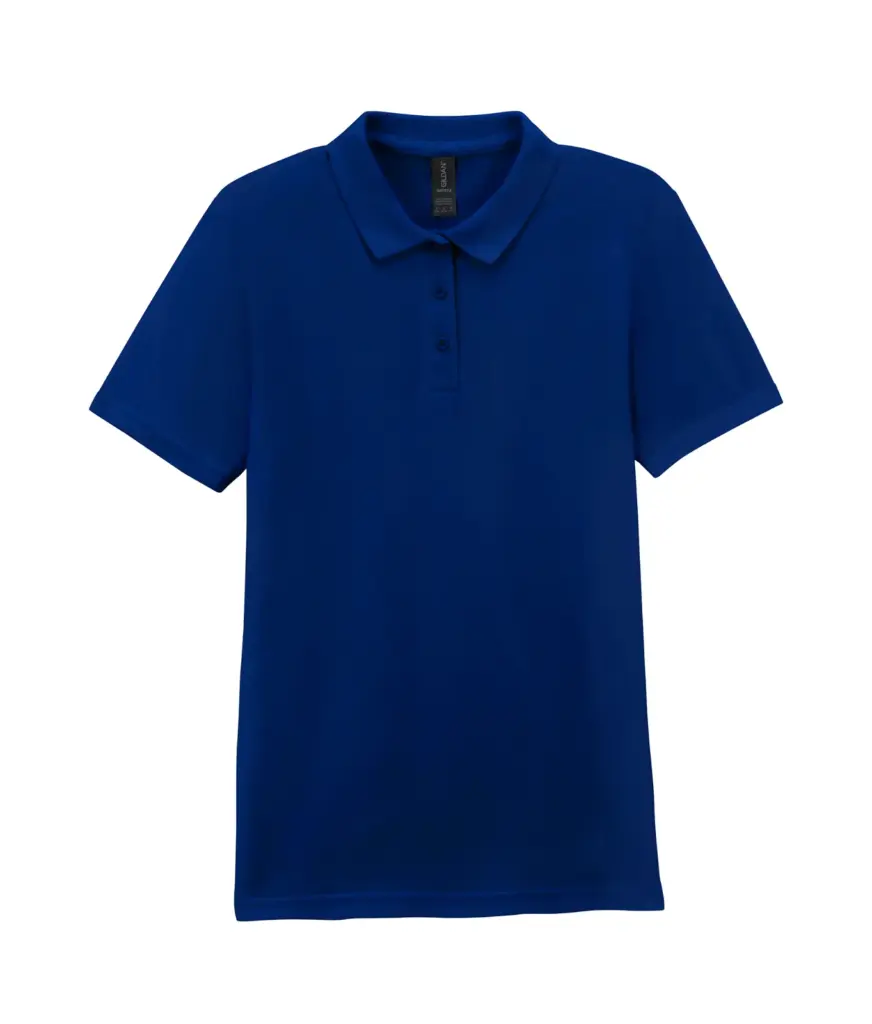 Damespolo Softstyle Dubbele piqué, navy — productfoto 9
