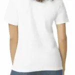 Damespolo Softstyle Dubbele piqué, white — productfoto 17