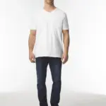 Softstyle Euro Fit Adult V-neck T-shirt — productfoto 5