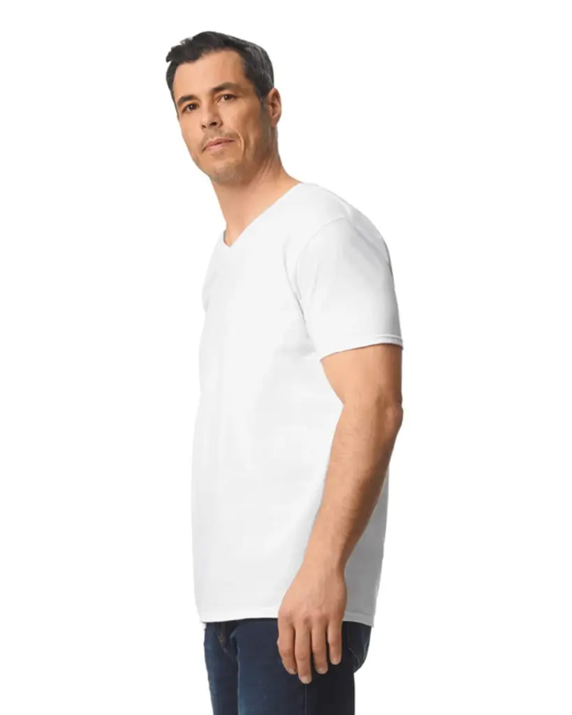 Softstyle Euro Fit Adult V-neck T-shirt — productfoto 10