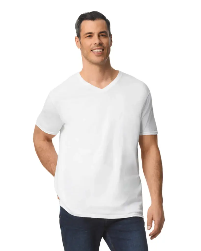 Softstyle Euro Fit Adult V-neck T-shirt — productfoto 11